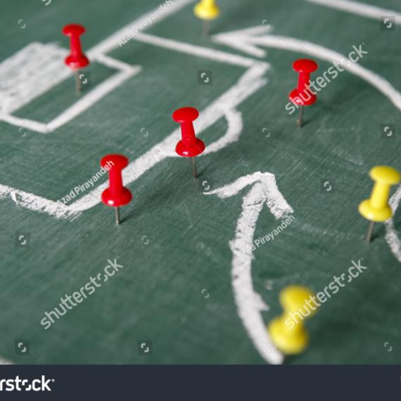 Fussball Strategen am Werk
