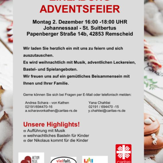 Adventsfeier Einladung