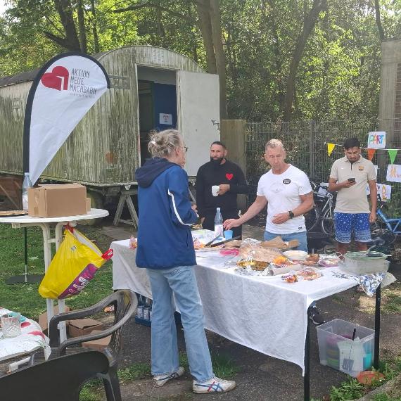 Sommerfest - Flüchtlingsunterkuft im Sindorf