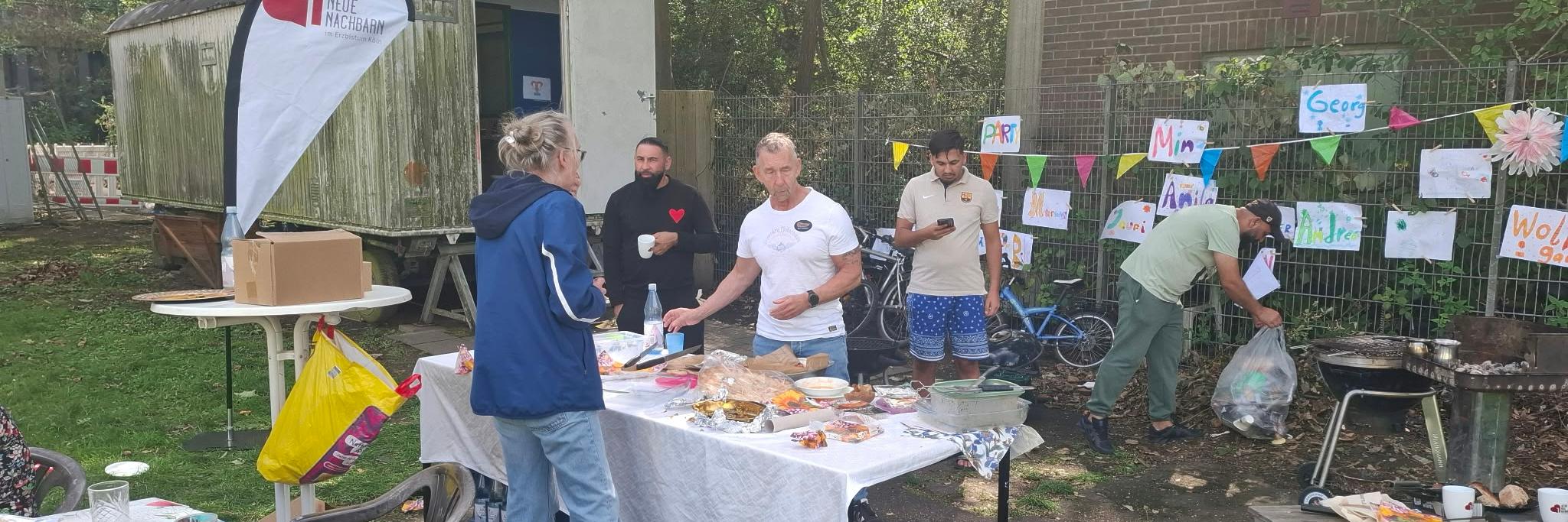 Sommerfest - Flüchtlingsunterkuft im Sindorf