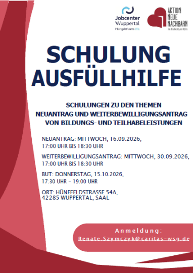 Schulung Ausfüllhilfe